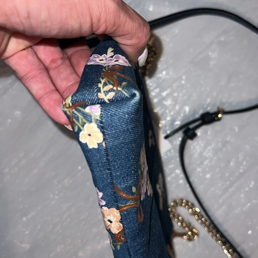 EUC Coach Floral Crossbody Bag - Blue - Picture 14 of 14